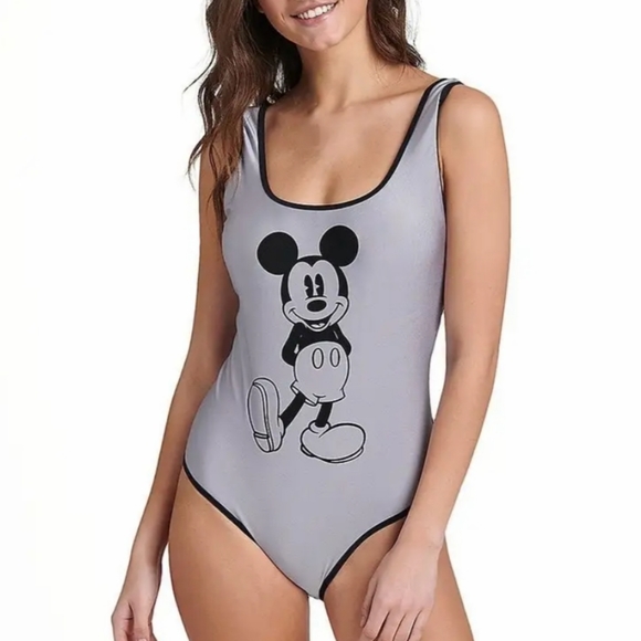 Disney Other - Disney | Mickey Mouse Metallic Gray One Piece